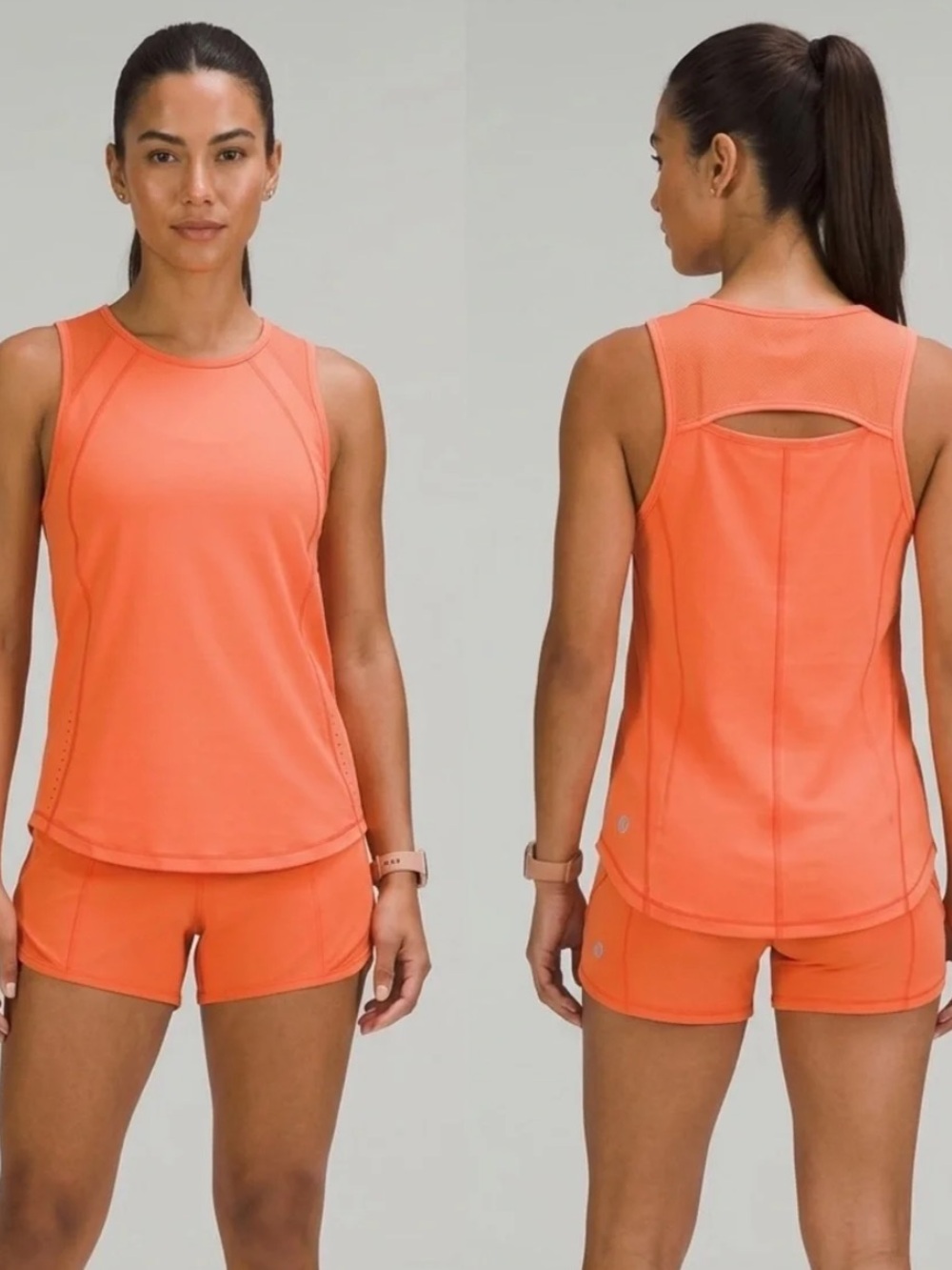 Lululemon Sculpt Tank Top - Bright Neon Orange size 12